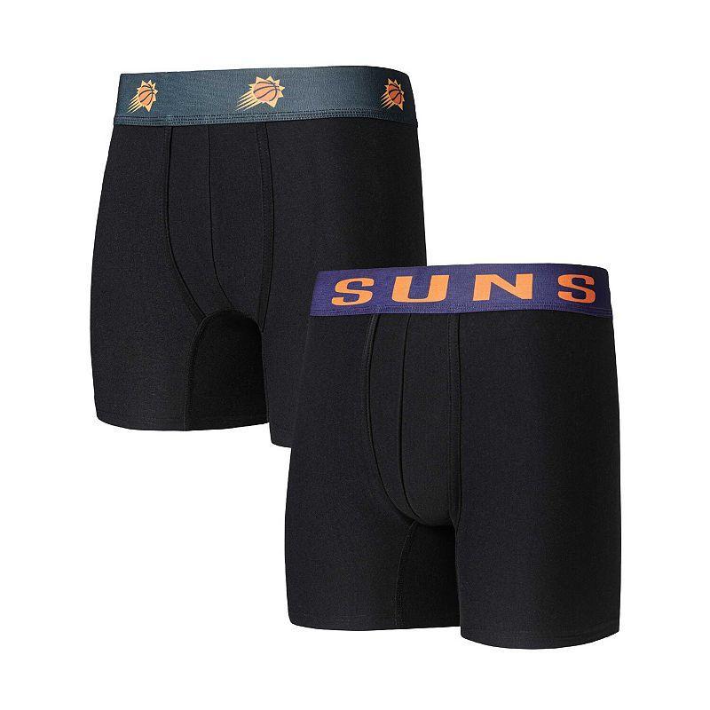 Mens Concepts Sport Black Phoenix Suns Breakthrough 2-Pack Boxer Briefs Product Image