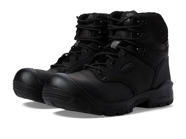 KEEN Utility 6 Independence WP Soft Toe Black) Men's Shoes Product Image