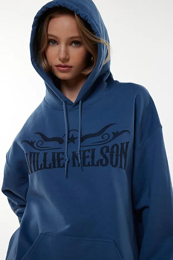 Willie Nelson Outlaw Graphic Hoodie Sweatshirt Womens at Urban Outfitters Product Image