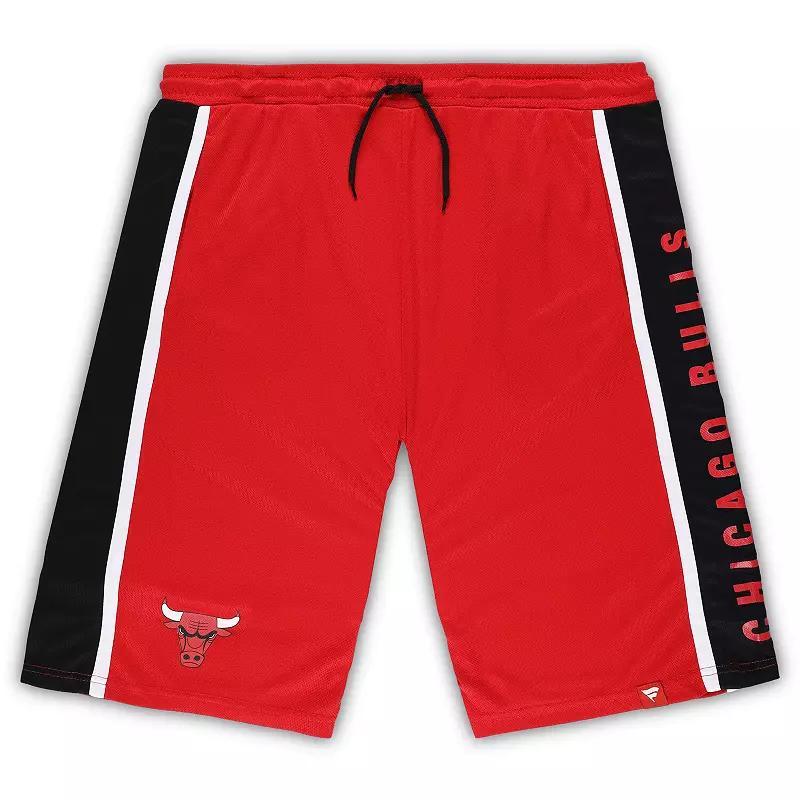 Mens Fanatics Branded Chicago Bulls Big & Tall Referee Iconic Mesh Shorts Product Image