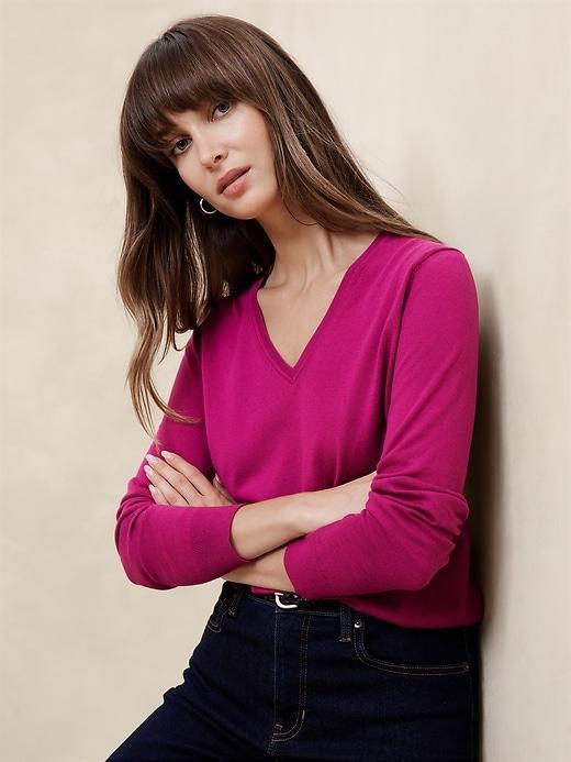 Forever V-Neck Sweater Product Image