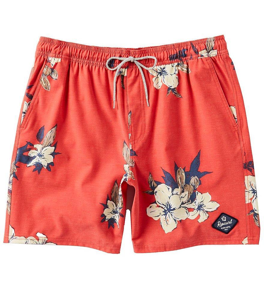 Rip Curl Aloha Hotel Tropical Floral 18#double; Inseam Board Shorts Product Image