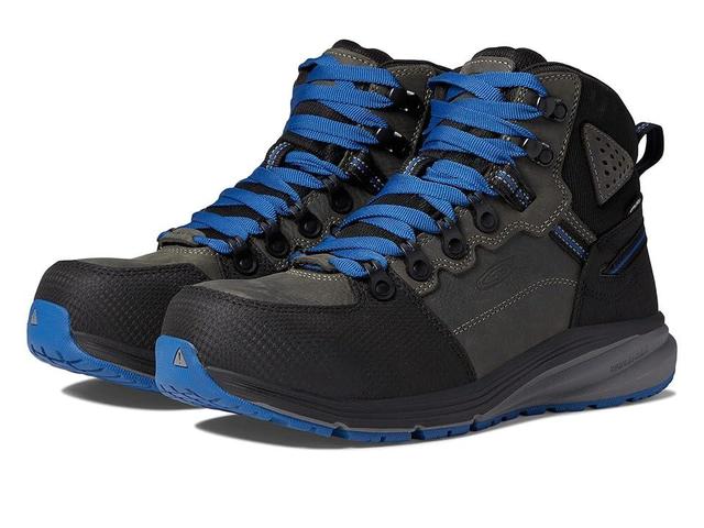 KEEN Utility Red Hook Mid WP (Steel Grey/Bright Cobalt) Men's Boots Product Image