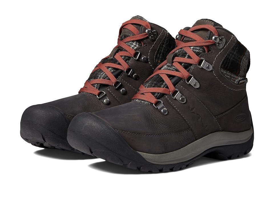 KEEN Kaci III Winter Mid Waterproof (Magnet Plaid) Women's Waterproof Boots Product Image