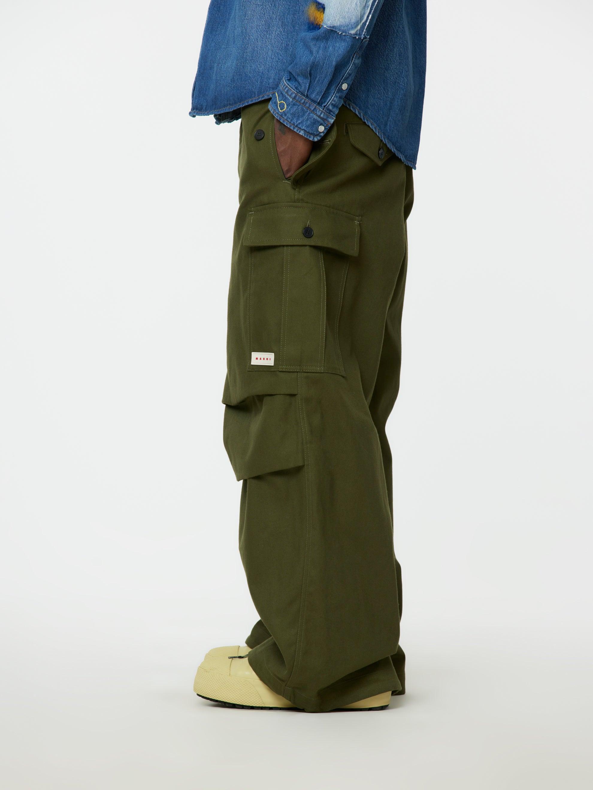 Garbardine Workwear Pants (Leaf Green) Product Image