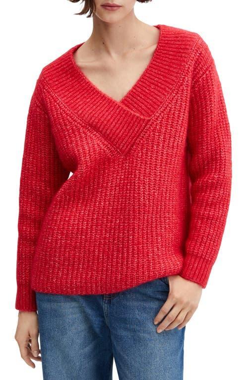 MANGO Chunky V-Neck Sweater Product Image