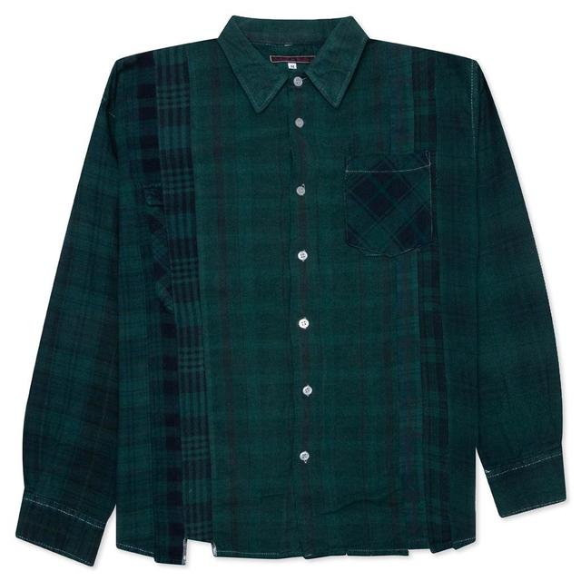 Over Dye 7 Cuts Shirt - Green Male Product Image