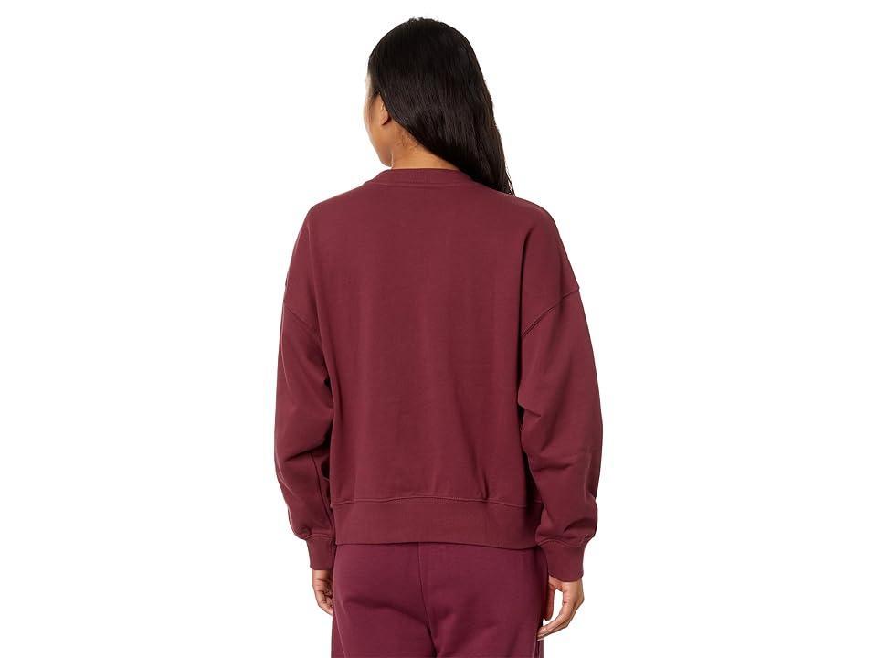 PUMA Classics Oversized Crew (Dark Jasper) Women's Clothing Product Image