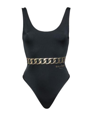 BALMAIN Woman One-piece Swimsuit Black Size 10 Polyamide, Elastane Product Image