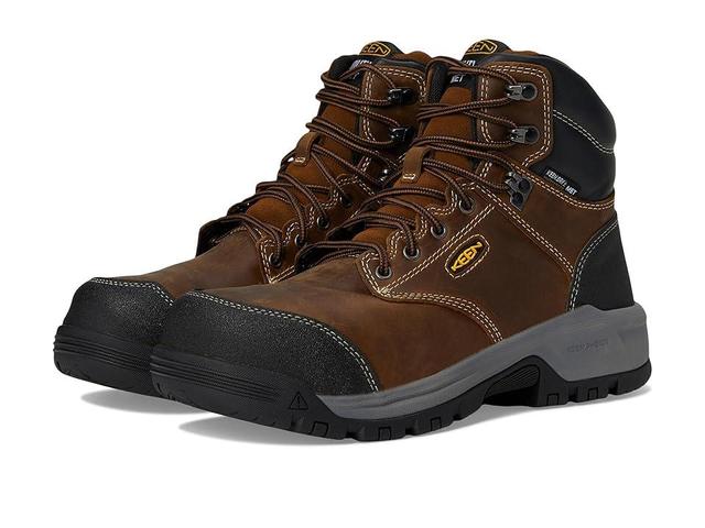 KEEN Utility Evanston 6 Composite Toe Waterproof Internal Met Guard (Bison/Black) Women's Work Boots Product Image