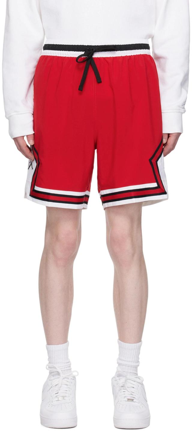 Red Dri-fit Sport Diamond Shorts In Gym Red/black/white/ Product Image