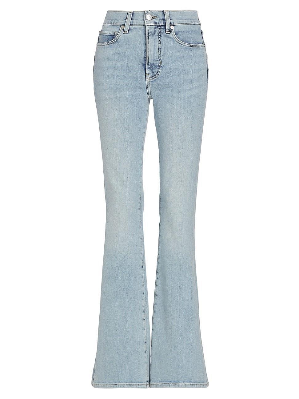 Womens Beverly High-Rise Stretch Skinny Flare Jeans Product Image