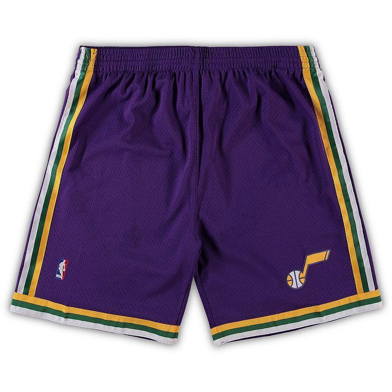 Mens Mitchell & Ness Purple Utah Jazz Big and Tall Hardwood Classics Team Swingman Shorts Product Image