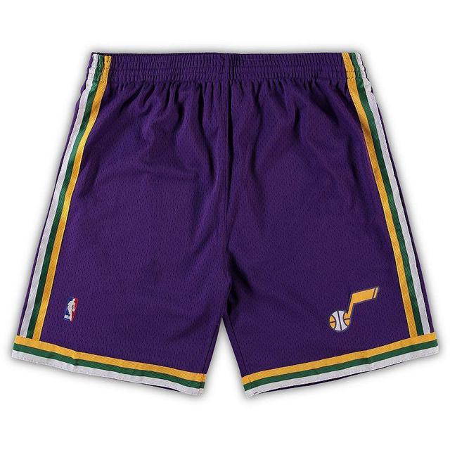 Mens Mitchell & Ness Purple Utah Jazz Big & Tall Hardwood Classics Team Swingman Shorts Product Image