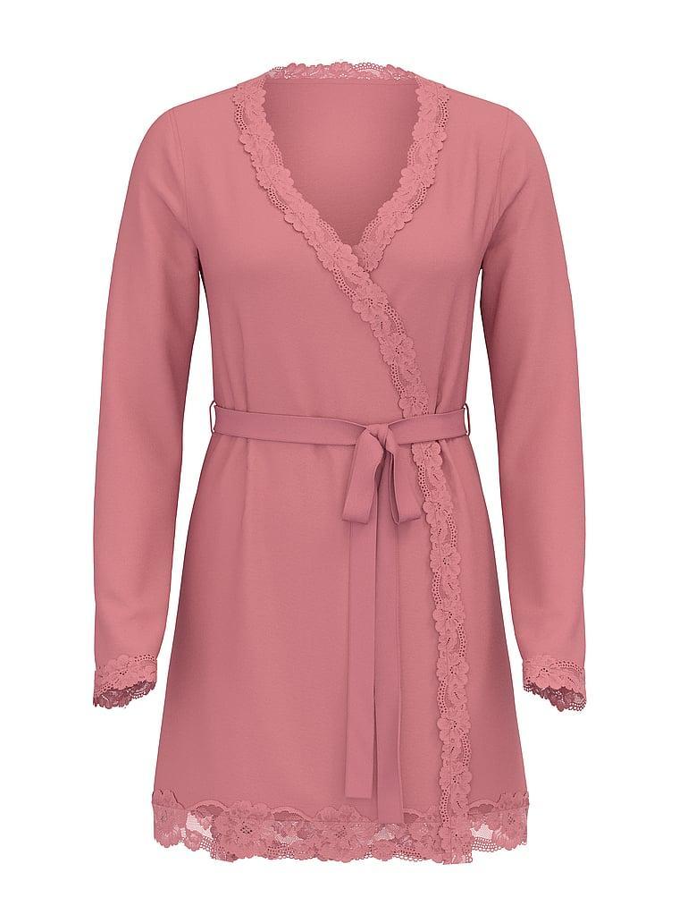 Modal Lace-Trim Robe Product Image