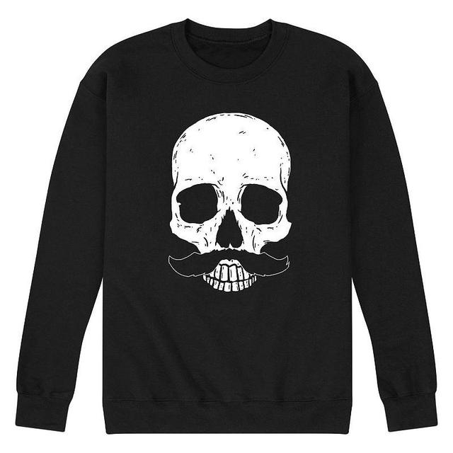 Mens Skull with Mustache Sweatshirt Product Image