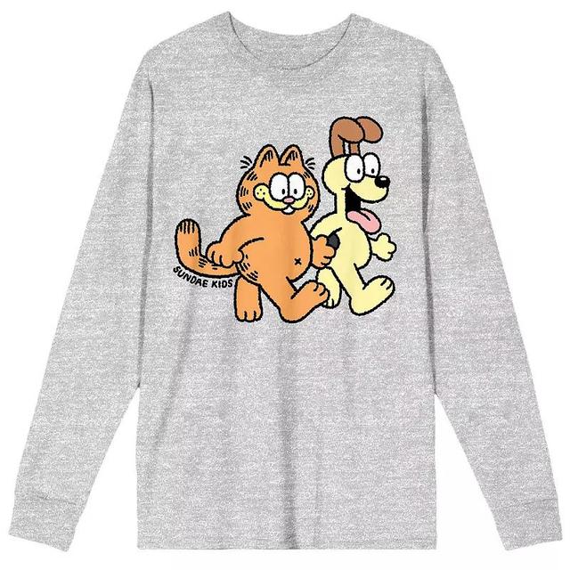 Mens Garfield Odie & Garfield Long Sleeve Tee Product Image