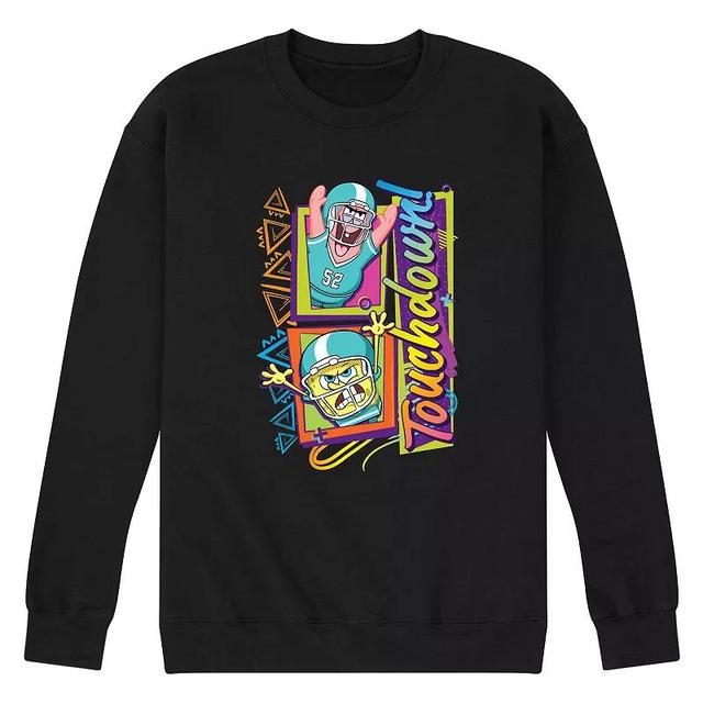 Mens SpongeBob SquarePants Touchdown Sweatshirt Blue Product Image