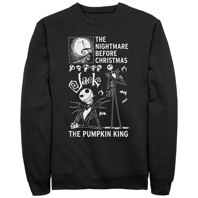 Disneys The Nightmare Before Christmas Jack The Pumpkin King Mens Graphic Fleece Product Image