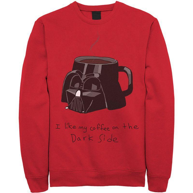 Mens Star Wars Darth Vader Mug I Like My Coffee On The Dark Side Sweatshirt Product Image