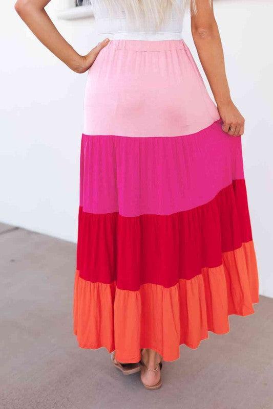 Mariana Tiered Maxi Skirt Product Image