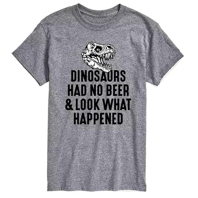 Big & Tall Dinosaurs Had No Beer Graphic Tee, Mens Product Image