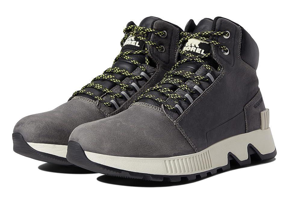 SOREL Mac Hill Mid Leather Waterproof (Quarry/Black) Men's Boots Product Image