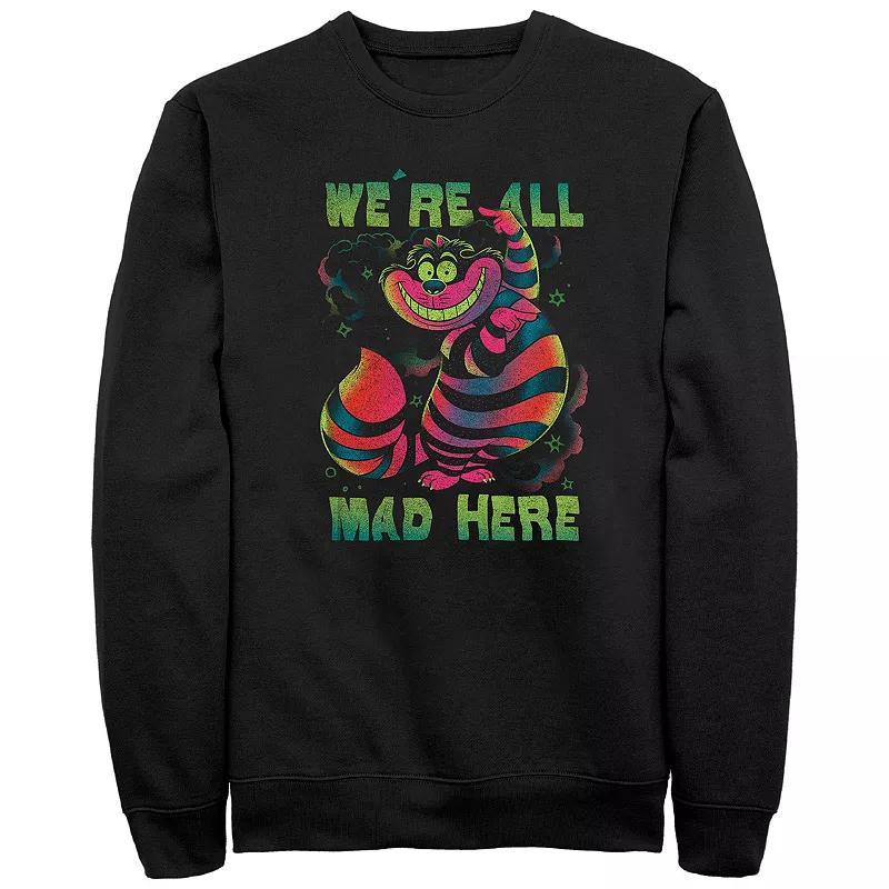 Mens Disneys Alice In Wonderland Neon Cheshire Cat Sweatshirt Product Image