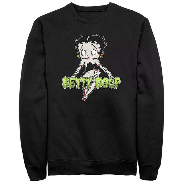 Big & Tall Betty Boop Zombie Graphic Fleece Pullover, Mens Product Image