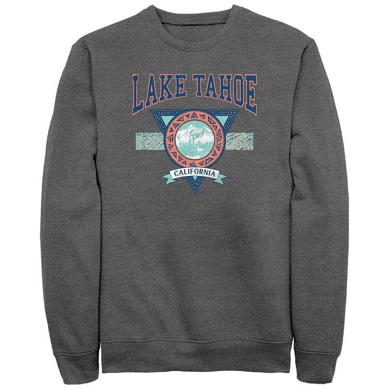 Mens Lake Tahoe California Sweatshirt Grey Heather Product Image