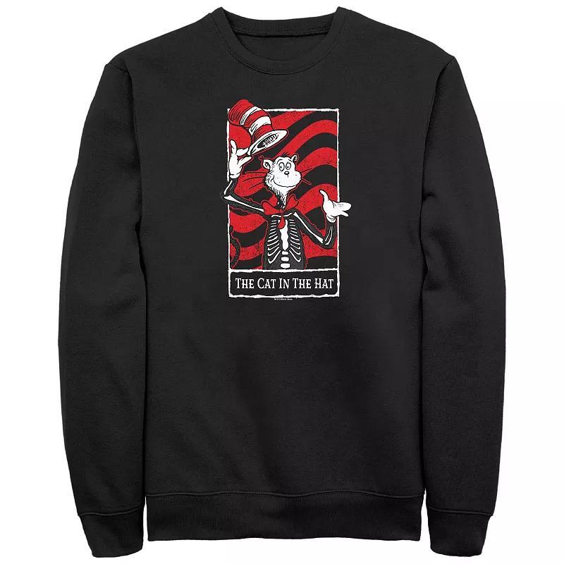 Mens Dr. Seuss The Cat In The Hat Card Graphic Fleece Product Image