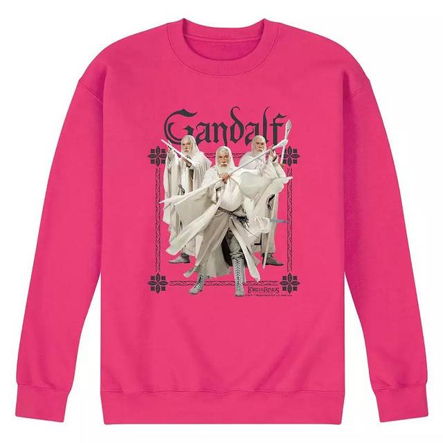 Mens Lord Of The Rings Gandalf The White Fleece Sweatshirt Pink Product Image