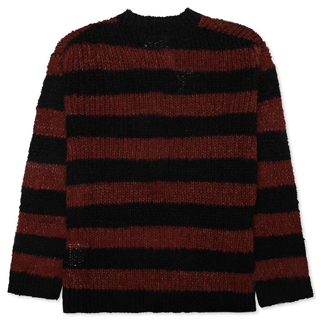 Striped Sweater - Black/Brown Male Product Image