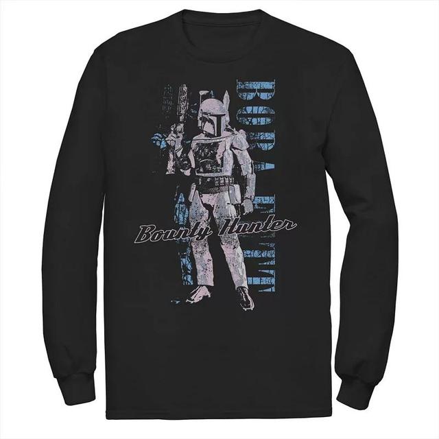 Mens Star Wars Boba Fett Bounty Hunter Distressed Portrait Tee Product Image