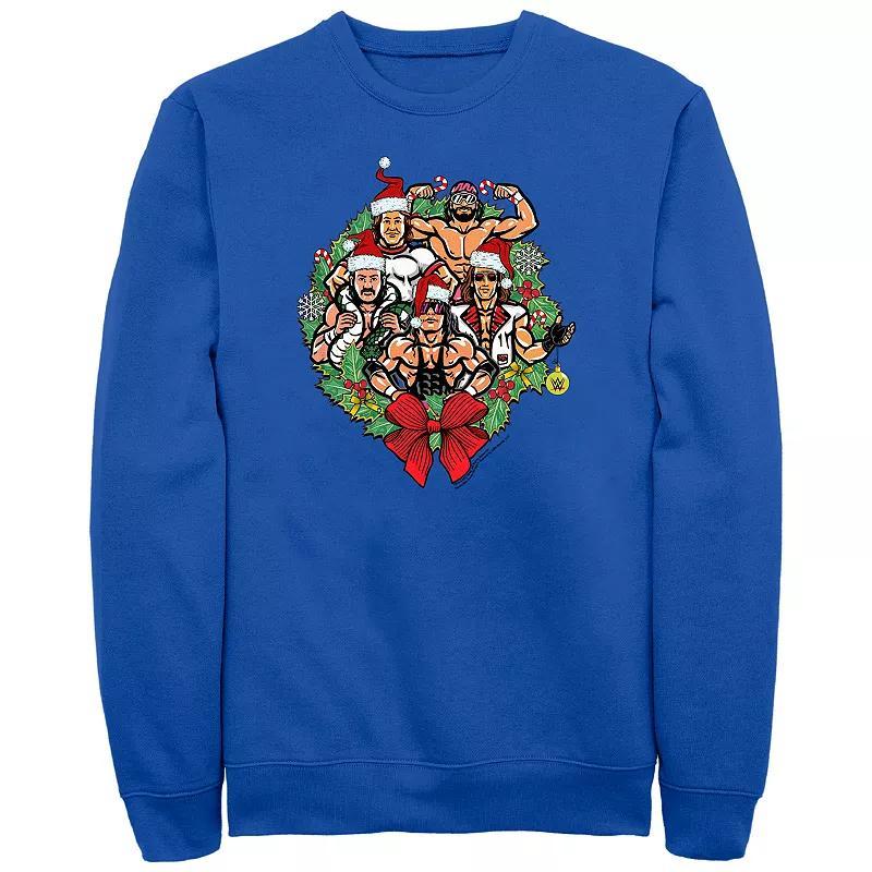 Mens WWE Legends Christmas Wreath Graphic Fleece Product Image