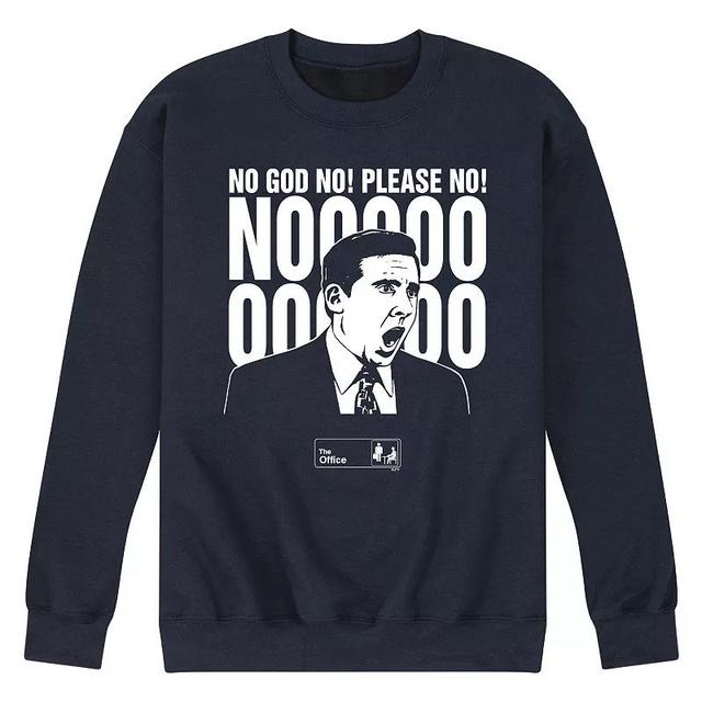 Mens The Office No God Please No Sweatshirt Blue Product Image