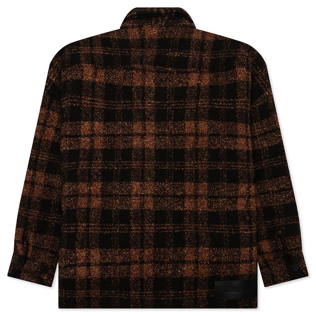 Plaid Padded Shirt - Saffron Male Product Image