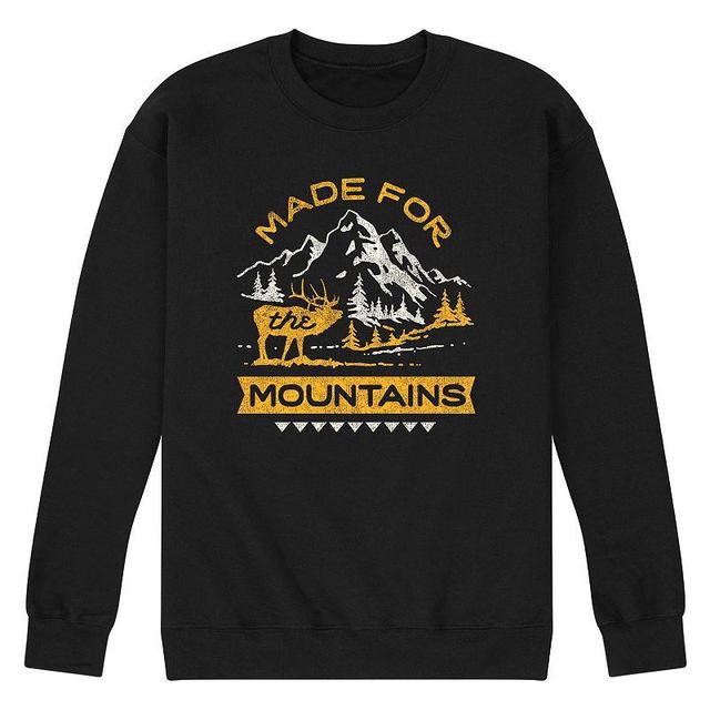 Mens Made for the Mountains Graphic Fleece Sweatshirt Product Image