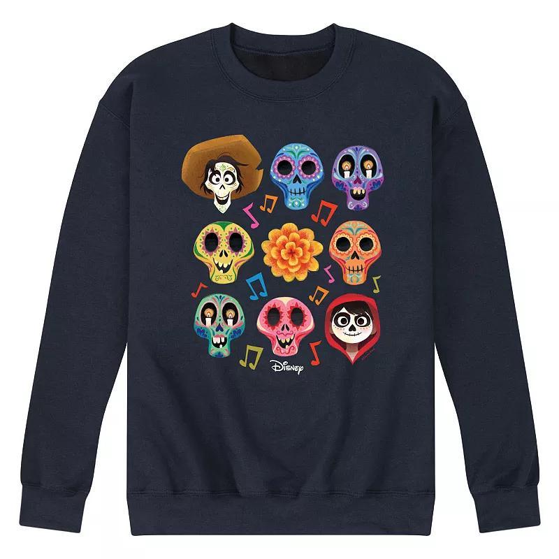 Disney / Pixar Coco Mens Character Grid Sugar Skull Sweatshirt Product Image