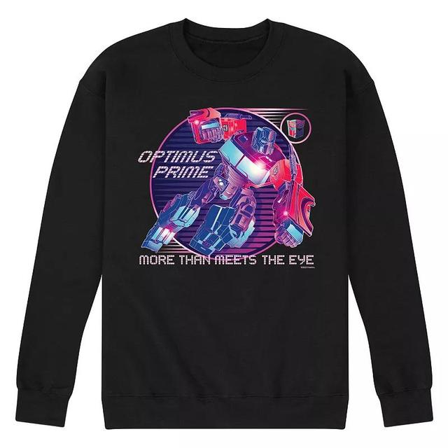 Mens Transformers Optimus Prime Verse Badge Fleece Sweatshirt Product Image