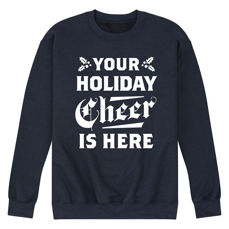 Mens Your Holiday Cheer Is Here Sweatshirt Blue Product Image