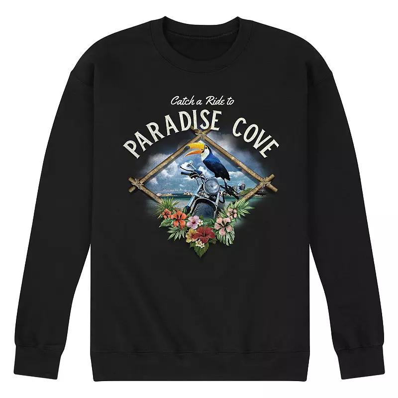 Mens Paradise Cove Graphic Sweatshirt Black Product Image