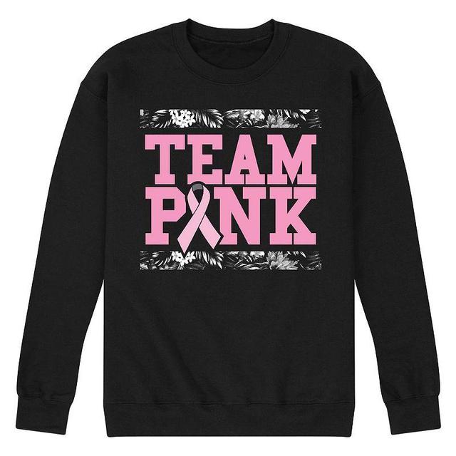 Mens Team Pink Fleece Sweatshirt Blue Product Image