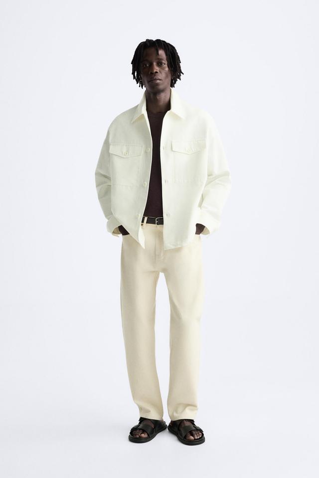 COTTON - LINEN OVERSHIRT Product Image