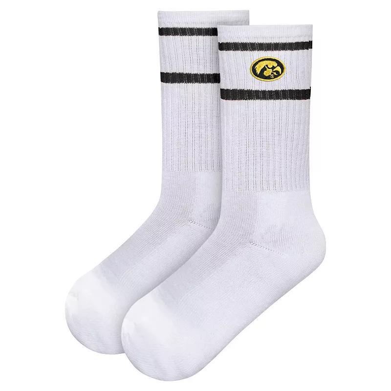 Womens ZooZatz Iowa Hawkeyes Striped Crew Socks Product Image