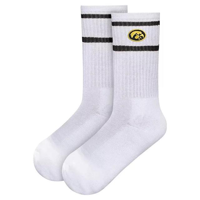 Womens ZooZatz Iowa Hawkeyes Striped Crew Socks Product Image