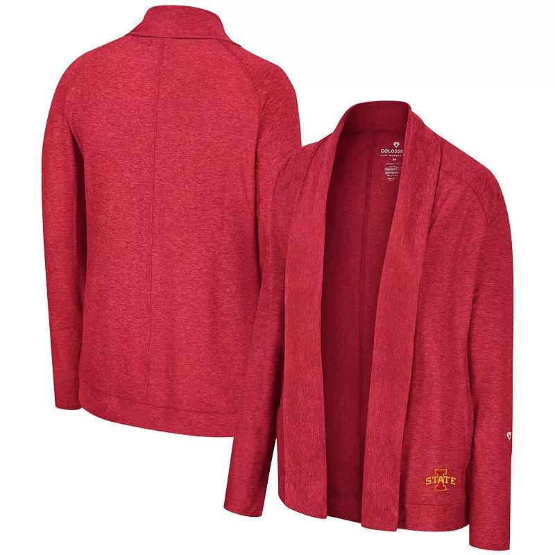 Womens Colosseum Cardinal Iowa State Cyclones Morningside Cardigan Sweater Product Image