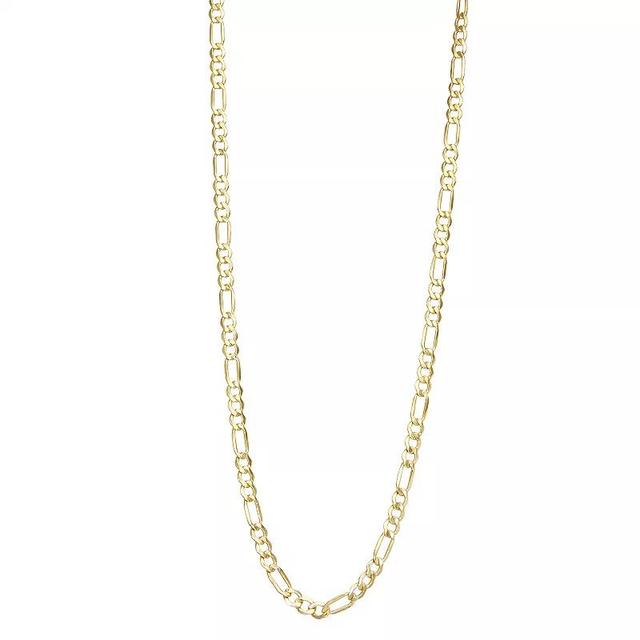 Jordan Blue Mens 14k Gold 4.65 mm Figaro Chain Necklace 14k Whgold Product Image