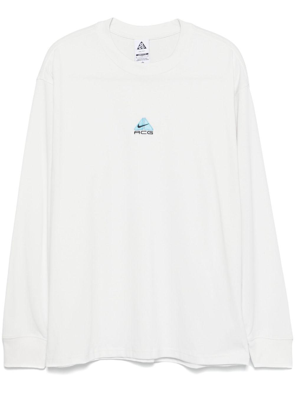 NIKE Acg Lungs Longsleeve T-shirt Summit White In Black Product Image