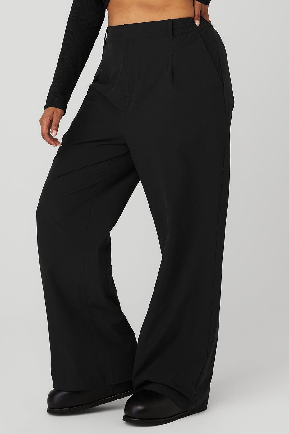 High-Waist Pursuit Trouser (Long) - Black Female Product Image